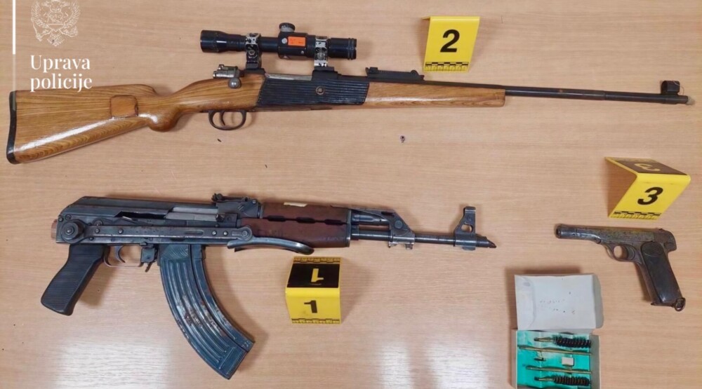 Policija u Nikšiću oduzela tri komada ilegalnog oružja