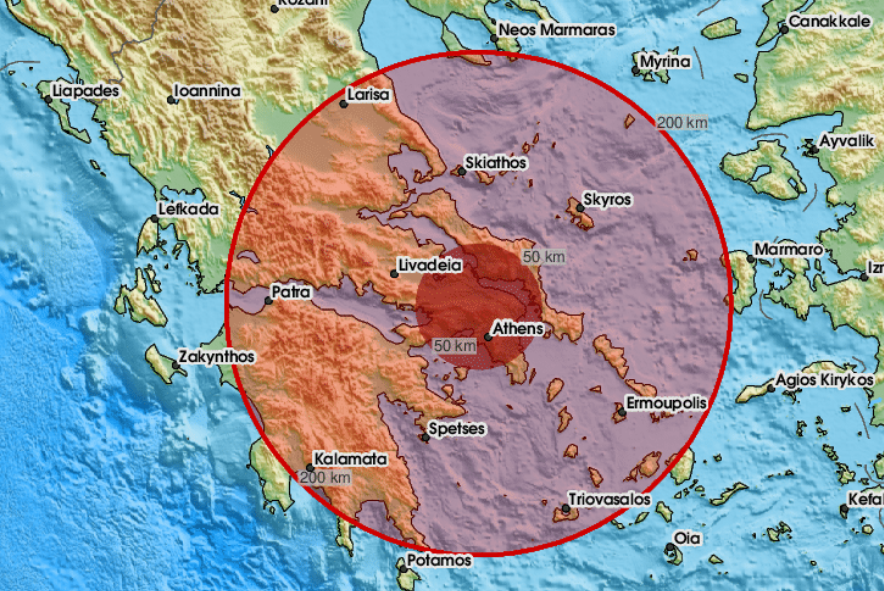 Zemljotres magnitude 5,4 pogodio Grčku, osjetio se u Atini