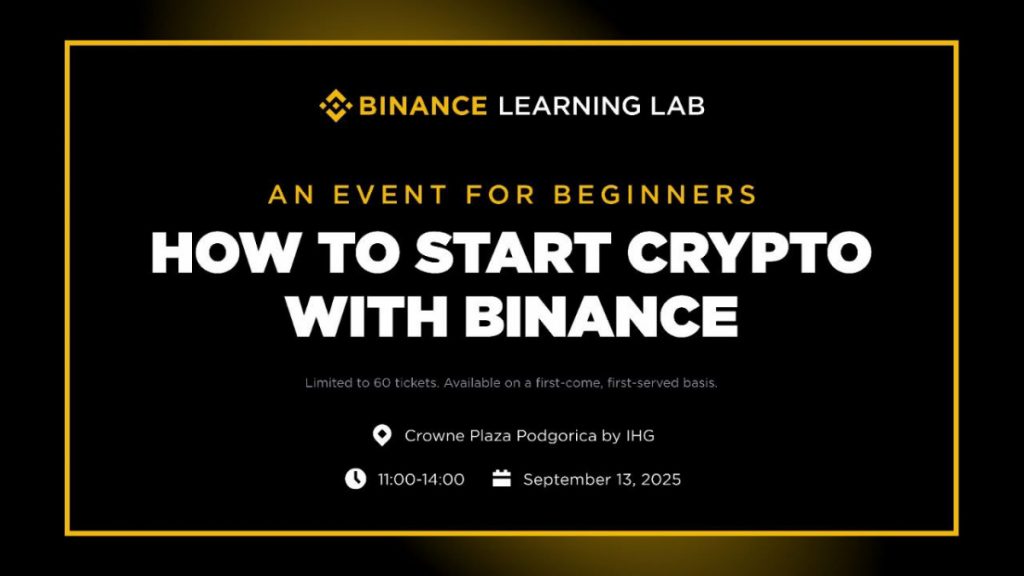Zakoračite u svijet kripta – Binance ponovo stiže u Podgoricu i pokreće prvi Learning Lab