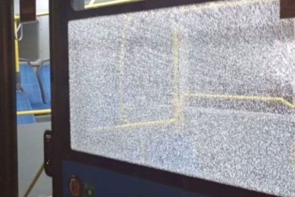 Kamenovan autobus u Podgorici