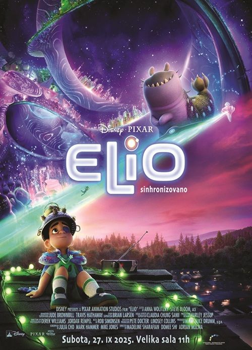 Animirani film „Elio” 27. septembra u KIC-u od 11 sati