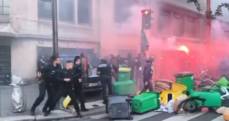 Muk i među blokaderima: DPS, opozicija i njihovi mediji – muk dok policija u Parizu prebija novinare, postanu glasni samo kad napadaju Vučića!