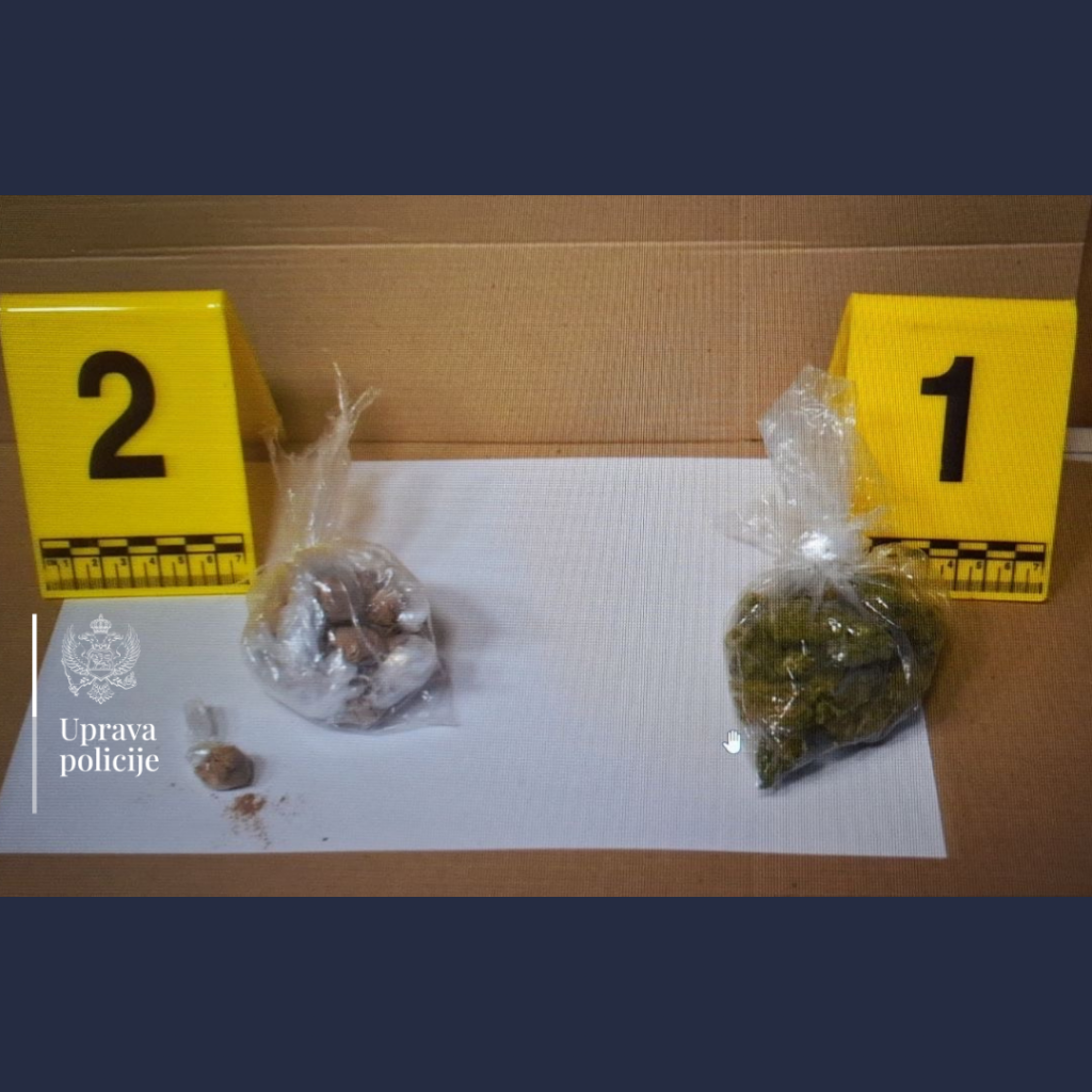 Budvanin prijetio policajcima: Bacio heroin i marihuanu kad su ga zaustavili, pa pobjegao