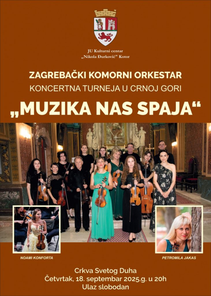 „Muzika nas spaja“ – Zagrebački komorni orkestar u Kotoru