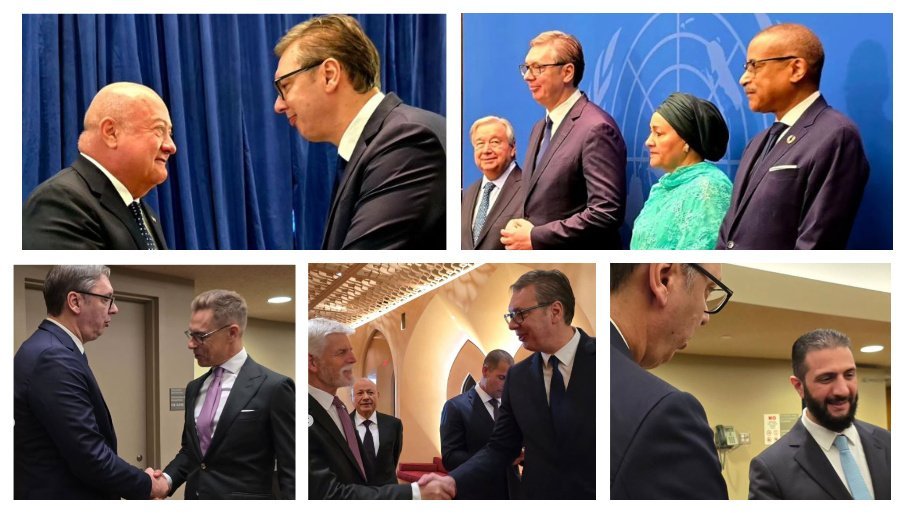 Vučić se sastao sa brojnim svjetskim zvaničnicima pred otvaranje sjednice Generalne skupštine UN (FOTO)