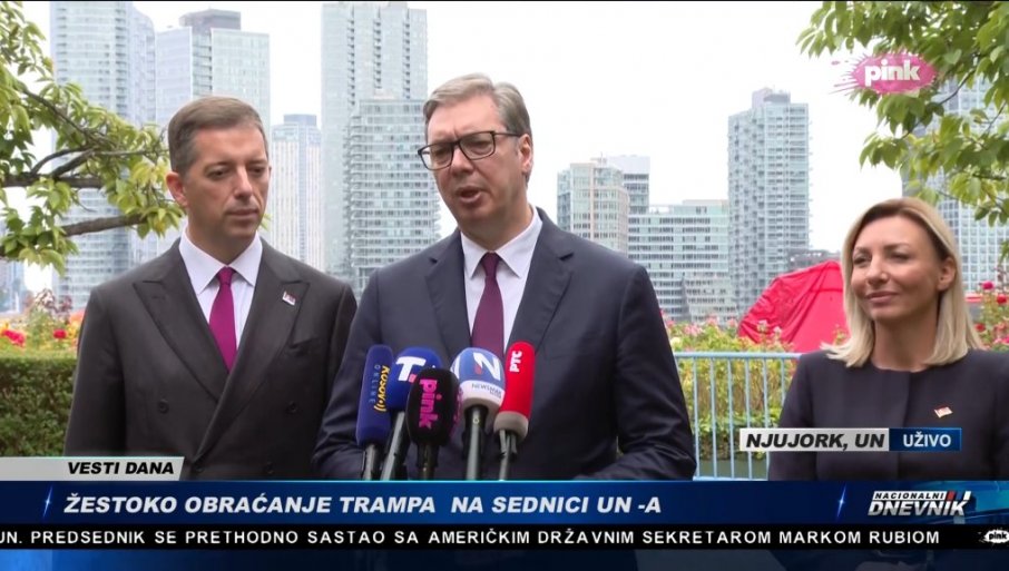 Vučić na Generalnoj skupštini UN: Srbija poziva međunarodnu zajednicu da preduzme konkretne mjere na Kosovu i Metohiji