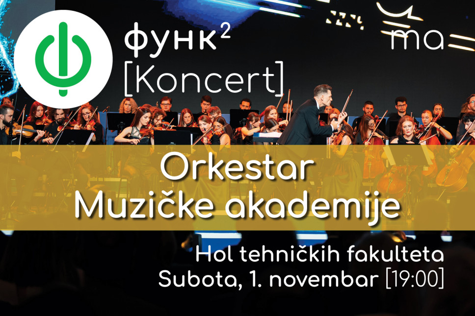 FUNK koncert 1. novembra: Kamerni orkestar Muzičke akademije