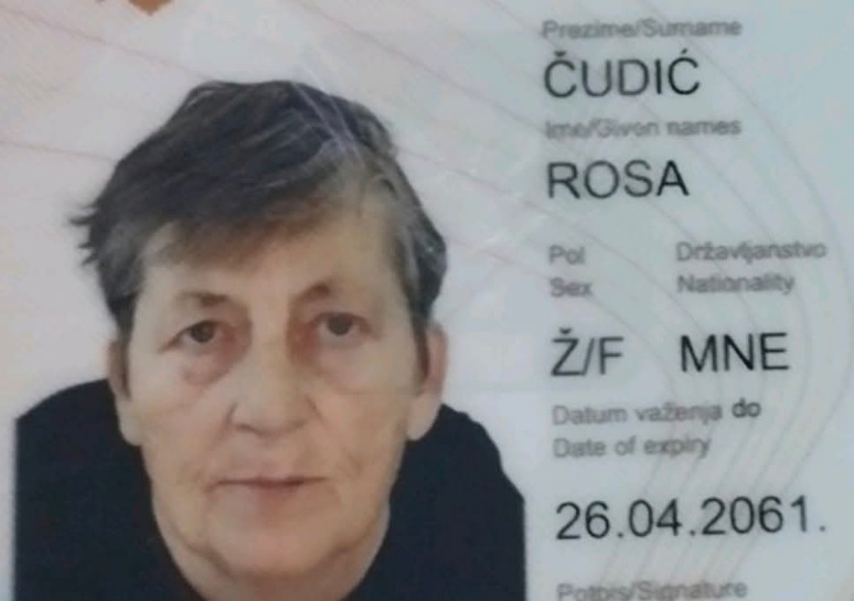 Herceg Novi: Nestala Rosa Čudić
