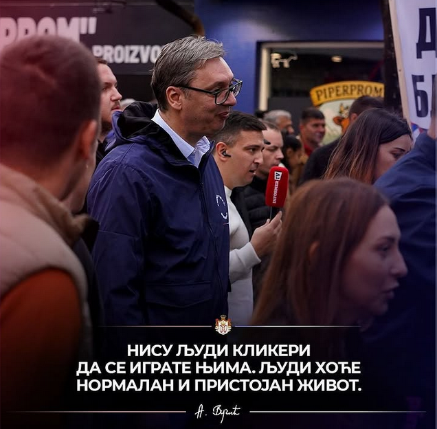 ‘Nisu ljudi klikeri da se igrate njima!’ Oglasio se predsjednik Vučić i poslao snažnu poruku