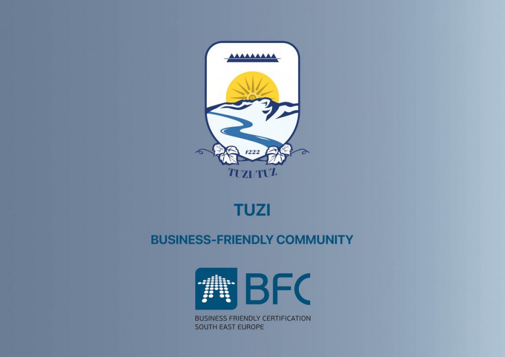 Opština Tuzi stekla regionalni sertifikat „Povoljno poslovno okruženje – Business Friendly Community“  