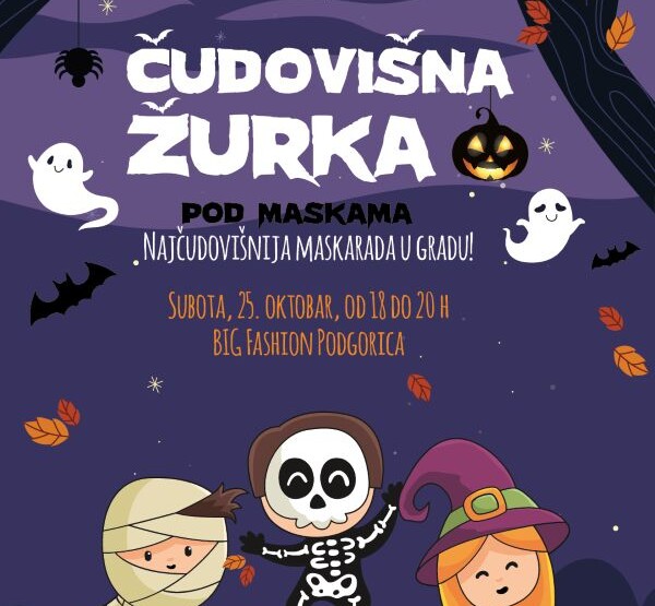 U subotu „Čudovišna žurka“, popularni tematski maskenbal za mališane.