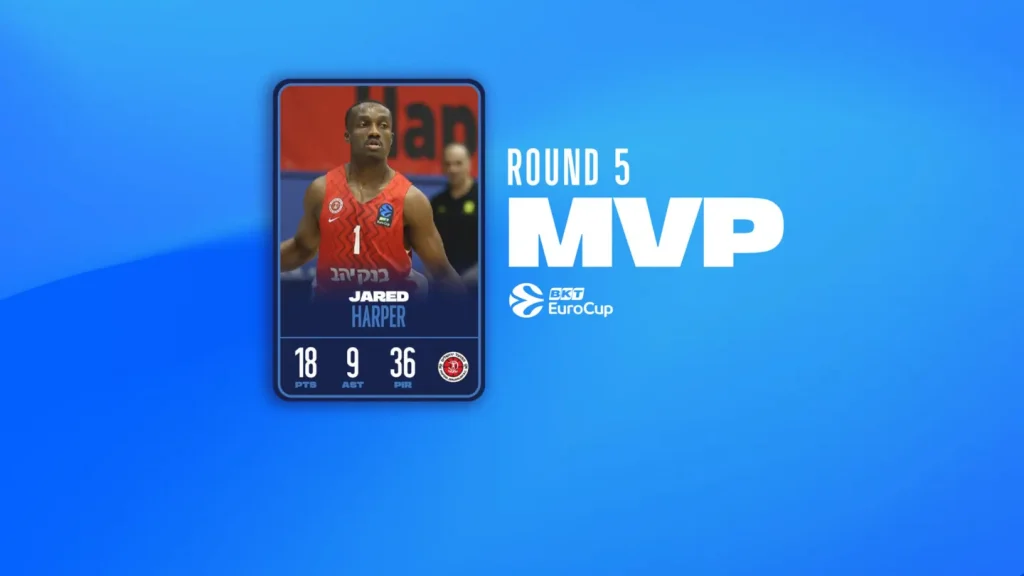 Harper po 6. put MVP kola u Evrokupu