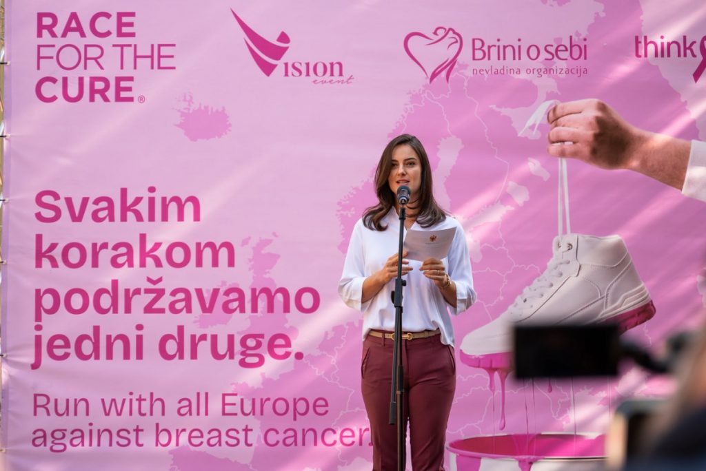 Milena Milatović na trci Race for the cure: Zajedno za zdravlje žena