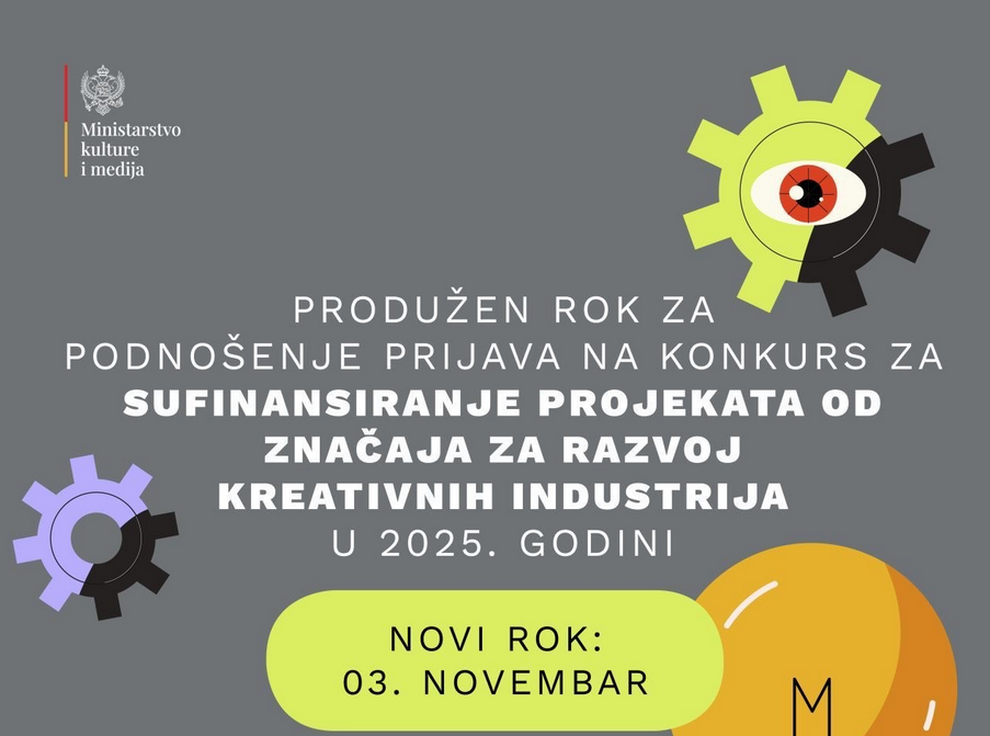 Produžen rok konkursa za sufinansiranje projekata od značaja za razvoj kreativnih industrija