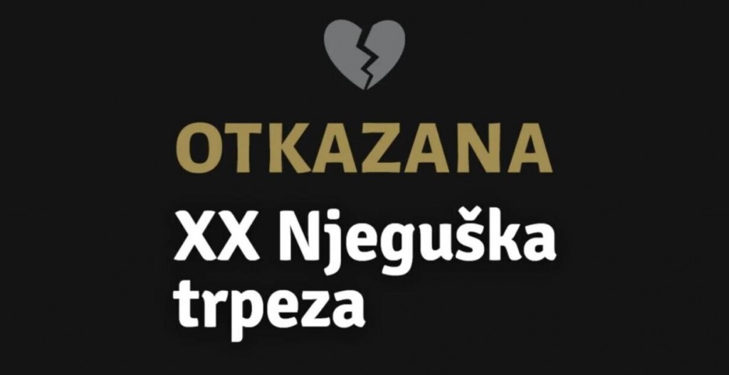 “Njeguška trpeza” otkazana zbog tragičnog ishoda saobraćajne nesreće u kojoj je stradalo lice s Njeguša