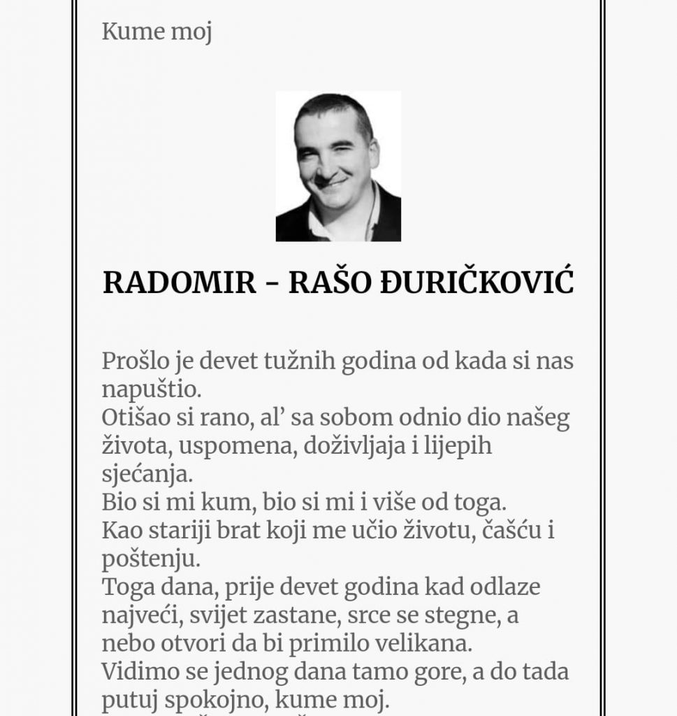 Škaljarac likvidiran prije devet godina: On je jedan od krivaca za krvavi rat kotorskih klanova