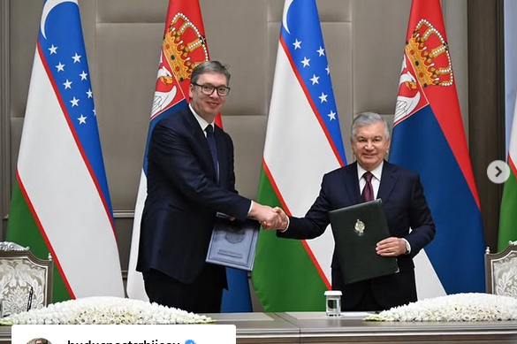 Predsjednik Vučić u Uzbekistanu: Veoma sam zadovoljan rezultatima, nadam se da ćemo imati priliku da ugostimo predsjednika Mirzijojeva u Beogradu, posjetio IT park