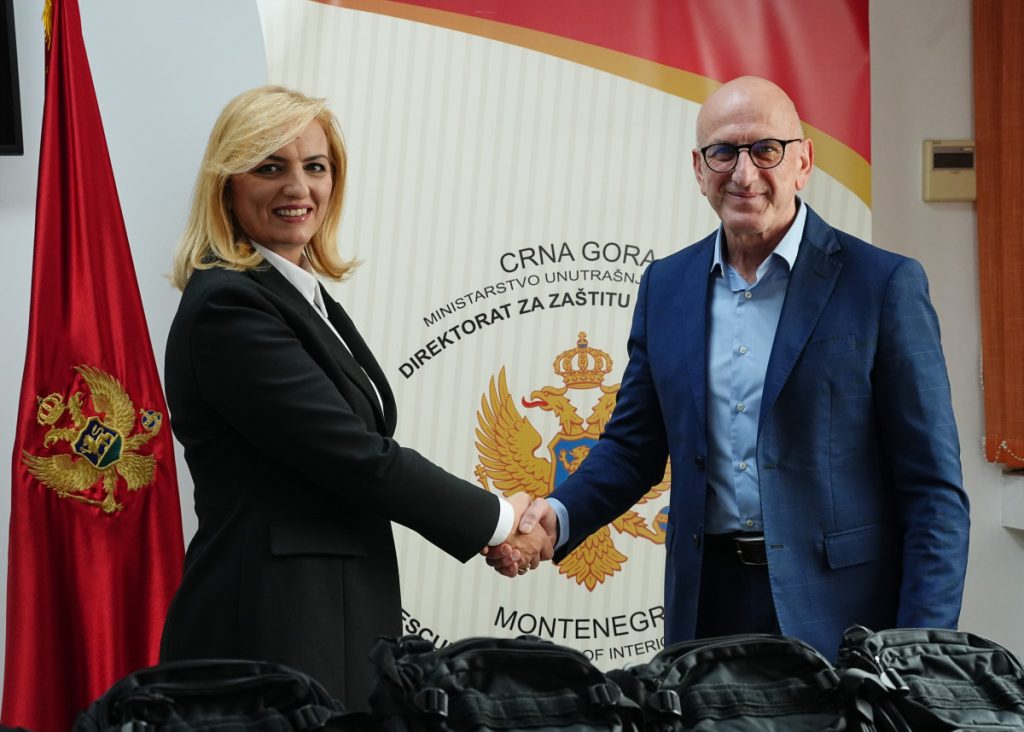 MUP: Idea-CG donirala Direktoratu za zaštitu i spašavanje opremu ukupne vrijednosti 10.000 evra