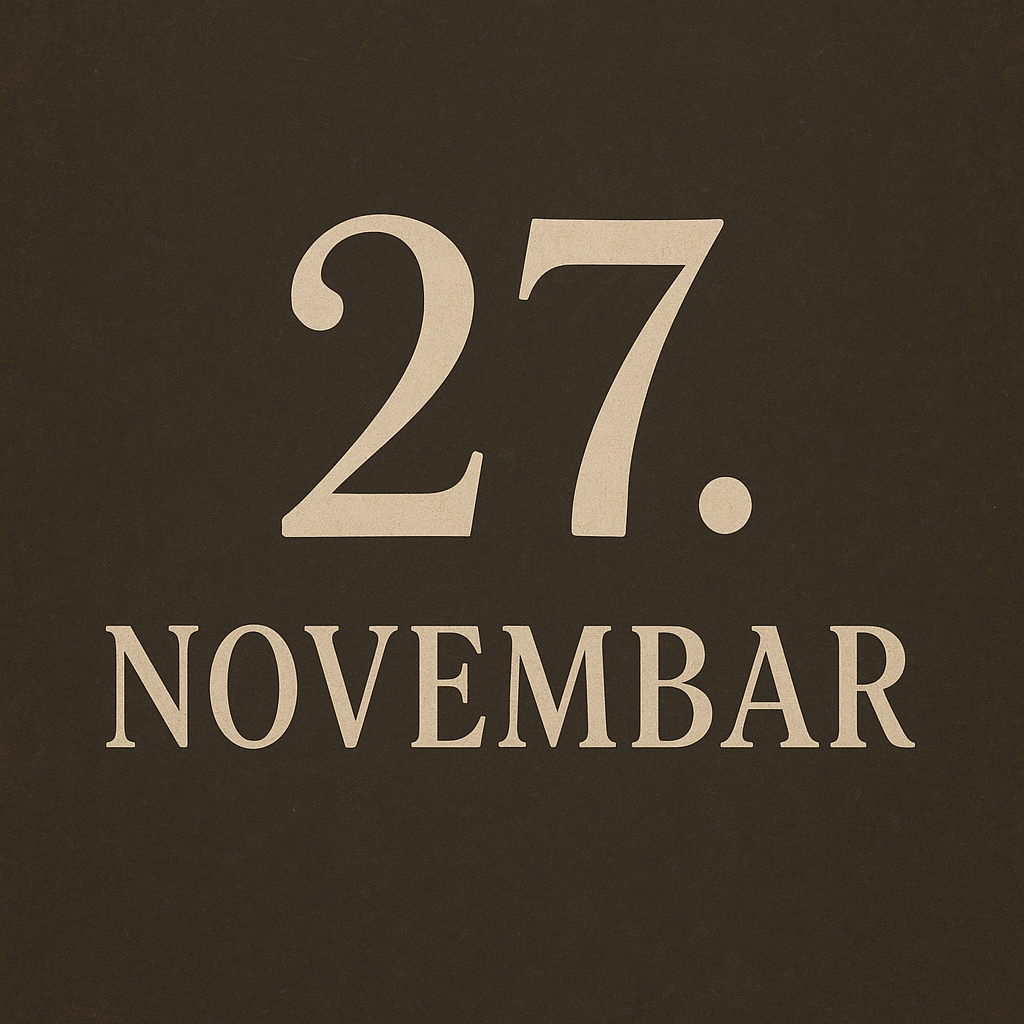 Na današnji dan, 27. novembar