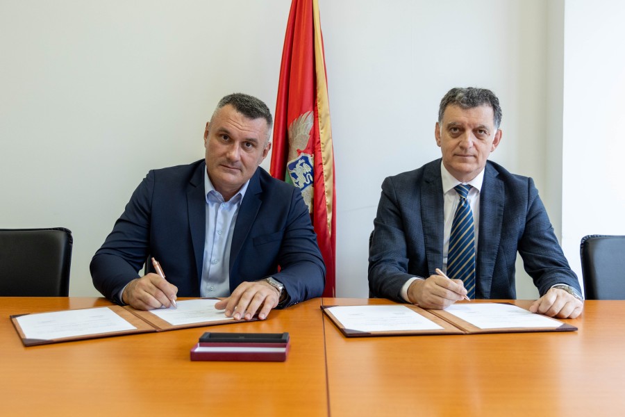 Komnenović i Vuksanović potpisali Memorandum o izgradnji bulevara u Tivtu