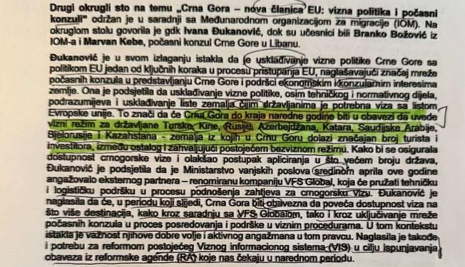 Pogledajte kome će sve biti potrebne vize za ulazak u Crnu Goru