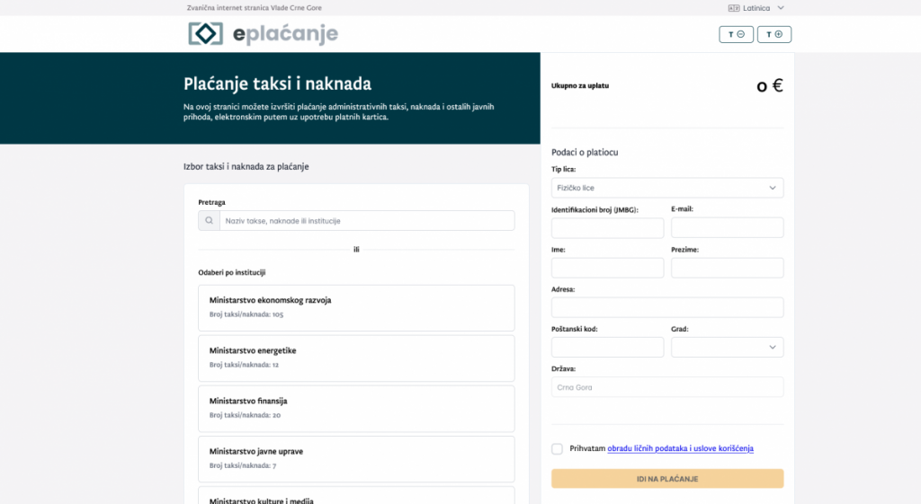 Omogućeno elektronsko plaćanje taksi i naknada za usluge Uprave za nekretnine