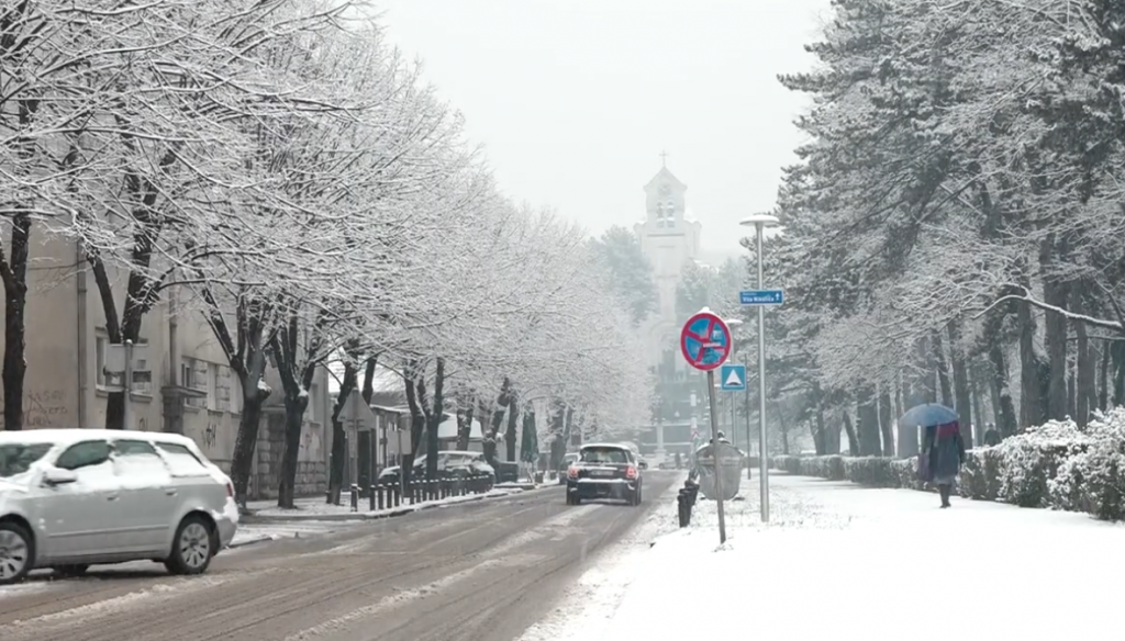 Prve pahulje u Nikšiću