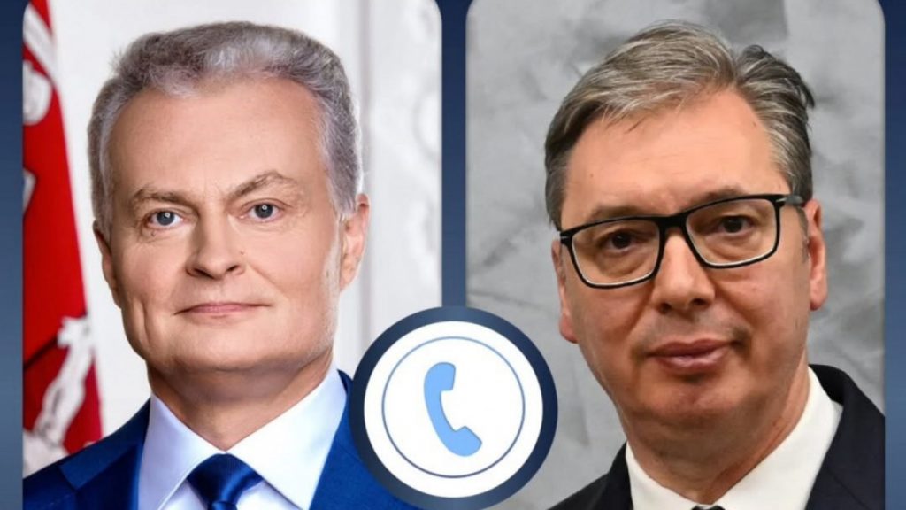 Vučić razgovarao sa predsjednikom Litvanije o evropskoj agendi i regionalnoj bezbijednosti