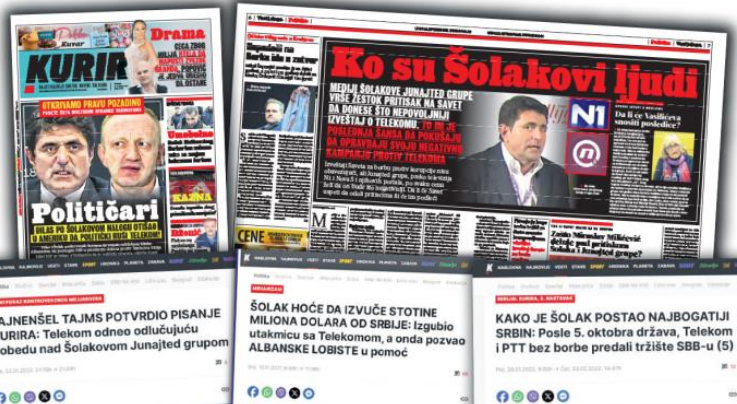 Telekom i drugi konkurenti Junajted grupe osjetili najjače udare Šolakovog mehanizma za uništavanje: Potkupljene organizacije i pojedinci radili prljave poslove