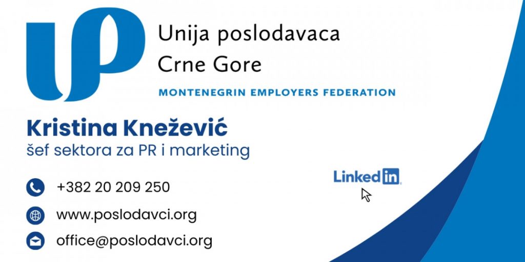 Raspisan konkurs za UPCG nagradu za društveno odgovorno poslovanje u 2025. godini