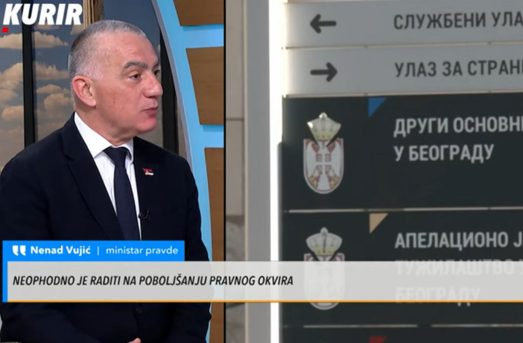 „Sada može da počne suđenje za pad nastrešnice“ Ministar Nenad Vujić na Kurir televiziji o svim aktuelnostima: Spomenuo i razrešenje Zagorke Dolovac!