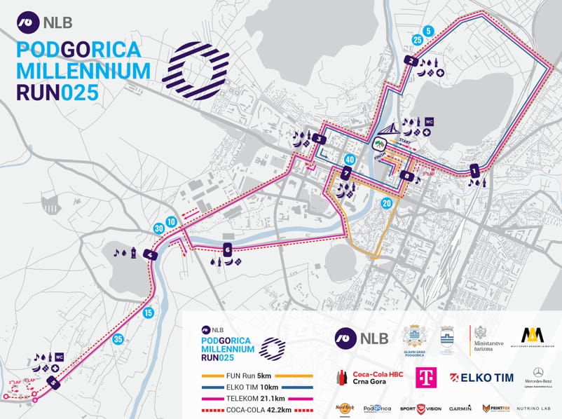 Sjutra NLB Podgorica Millenium Run: Evo koje će saobraćajnice biti zatvorene