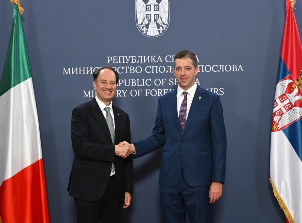 Đurić razgovarao sa ministrom Lukom Čirijanijem o jačanju strateškog partnerstva Srbije i Italije
