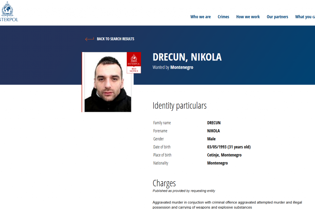 Kontrola optužnice: Advokat tvrdi da nema dokaza da je Drecun izvršio dvostruko ubistvo na Cetinju