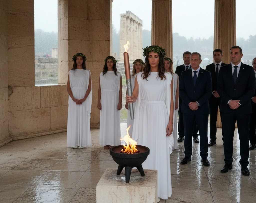 U drevnoj Olimpiji upaljena olimpijska baklja za Zimske olimpijske igre 2026. u Milanu i Kortini