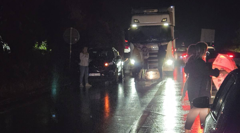 Lančani sudar na putu Danilovgrad – Nikšić