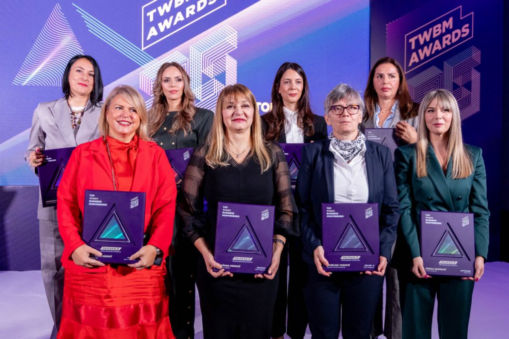 Najuspješnijim ženama u biznisu dodijeljena priznanja Top Women Business Montenegro 2025