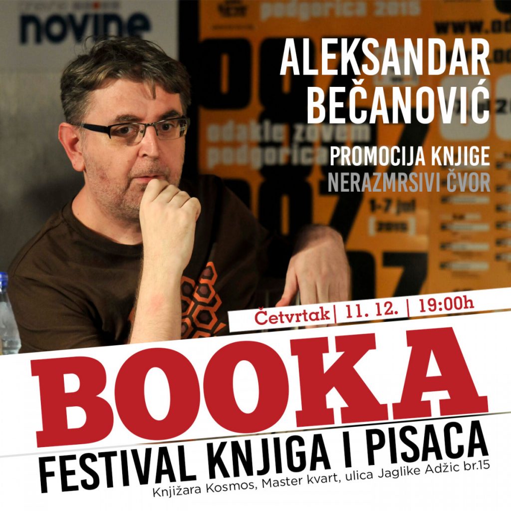 Promocija knjige Aleksandra Bečanovića u Kosmos knjižari u Master kvartu