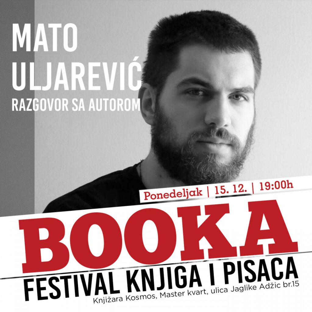 Razgovor sa pjesnikom Matom Uljarevićem u Kosmos knjižari u okviru festivala BOOKA