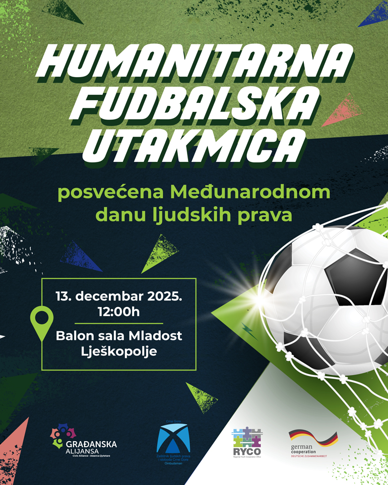 Humanitarna fudbalska utakmica: Snage odmjeravaju sudije, tužioci, advokati protiv ostatka Crne Gore