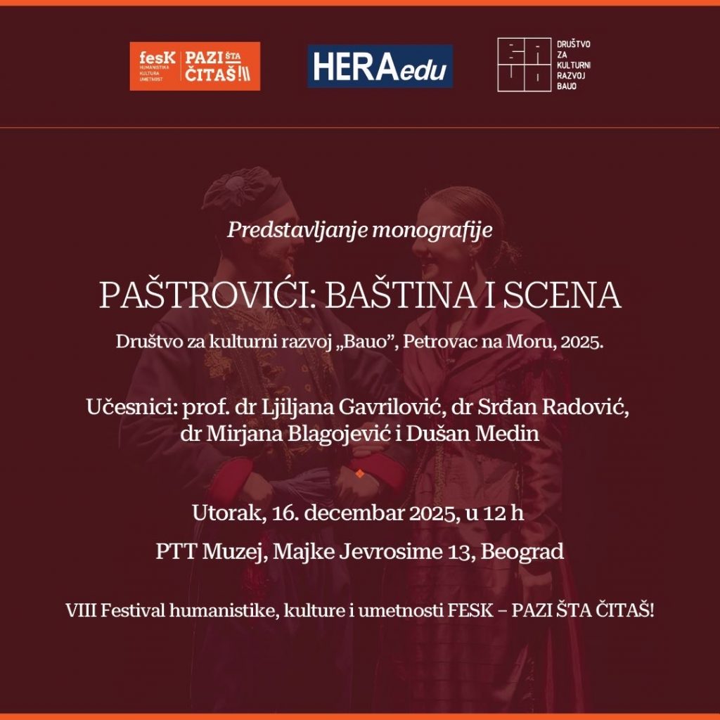 Promocija monografije o Paštrovićima u Beogradu