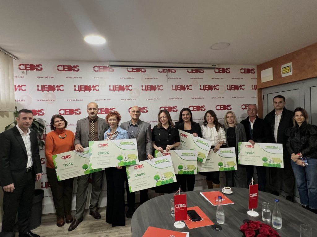 CEDIS nagradio najbolje ekološke projekte škola i vrtića u Crnoj Gori