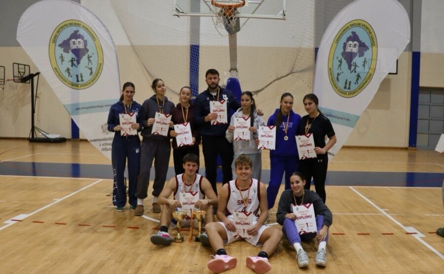 Šampioni školskog basketa – slavile ekipe Gimnazije „Slobodan Škerović“ i SMŠ Golubovci