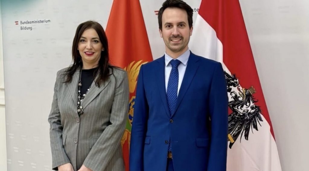 Jakšić-Stojanović u Beču: Jačanje saradnje Crne Gore i Austrije u obrazovanju i reformi sistema