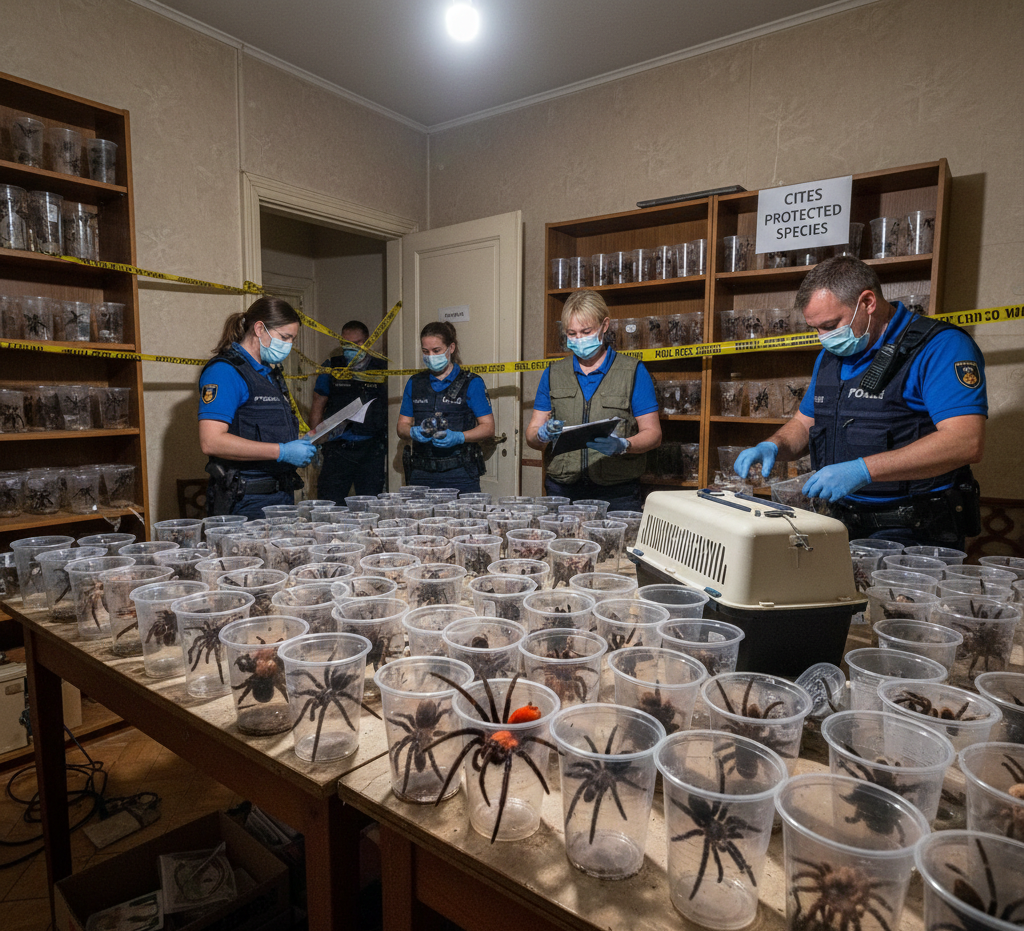 Oko 150 tarantula pronađeno u čašama od jogurta u privatnoj kući u Belgiji