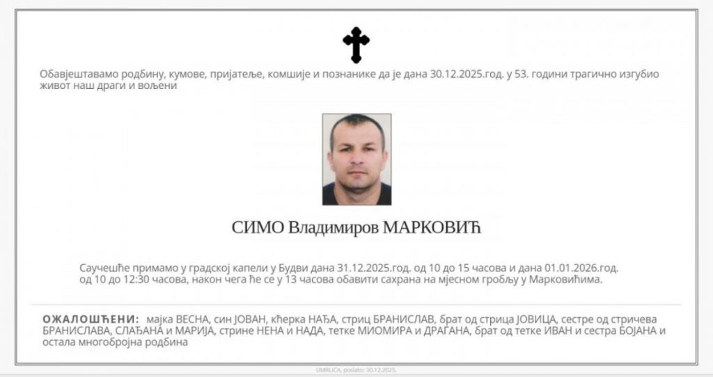 Misterija ubistva u Budvi: Uzeo mikrofon na svadbi, prijetio Zviceru, pronađen mrtav!