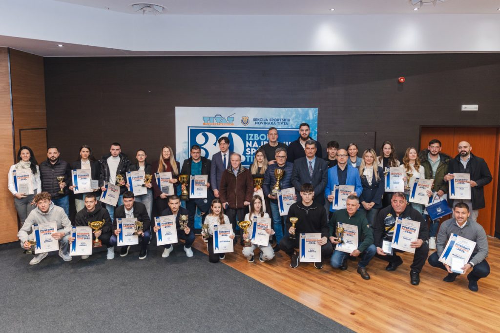 Nagrađeni najbolji sportisti Tivta u 2025