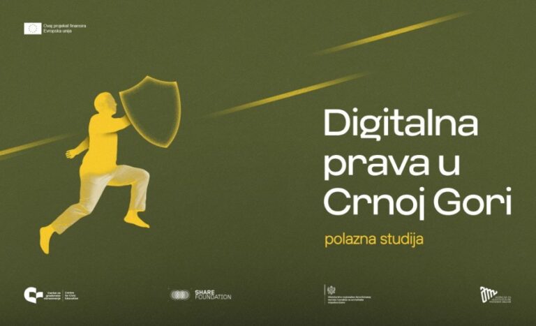 Centar za građansko obrazovanje: Crnoj Gori je potreban sveobuhvatan zakon o digitalnim pravima