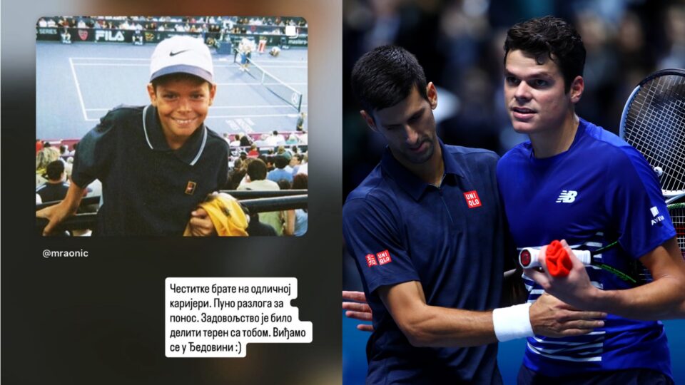 Novak Đoković čestitao penziju Milošu Raoniću: Viđamo se u đedovini