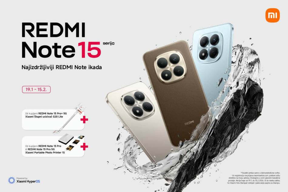 Redmi Note 15 telefoni stigli u Srbiju: Počela prodaja „nikad izdržljivijih modela“ – evo šta nude